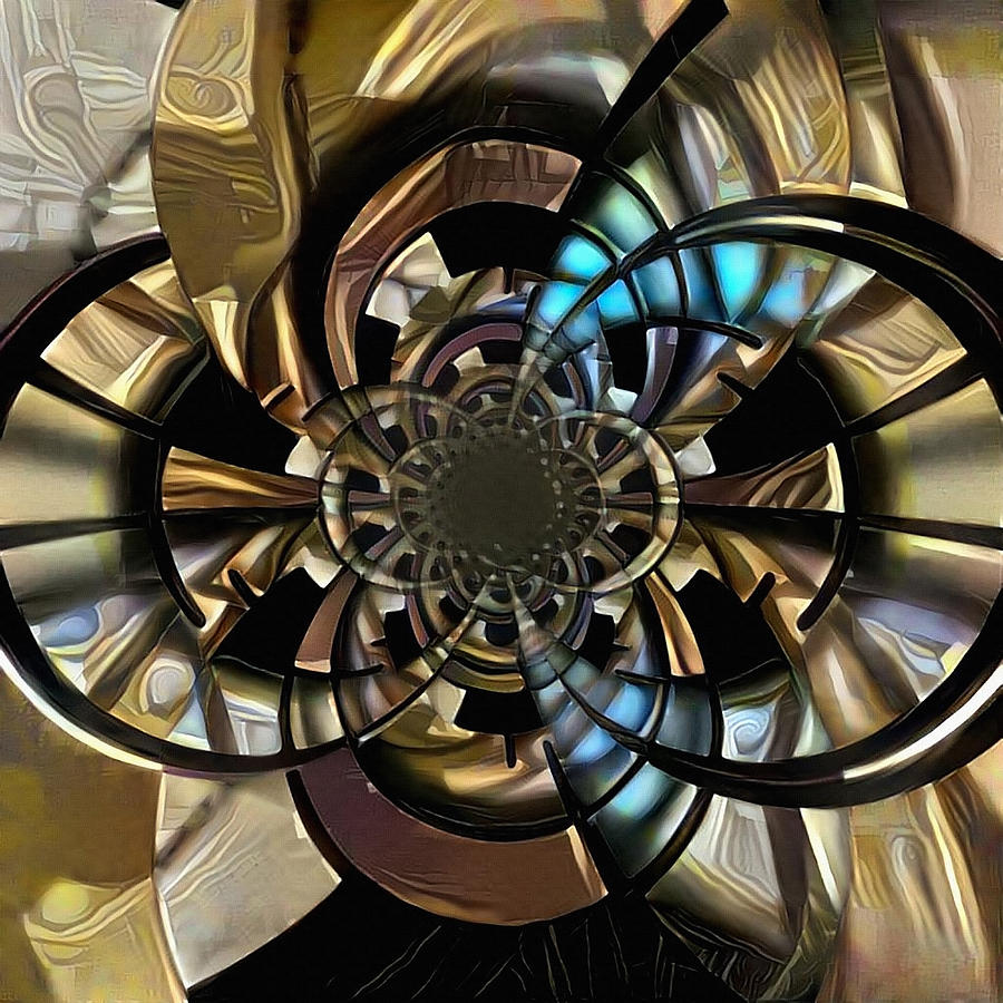 Kaleidoscope fractal Digital Art by Bruce Rolff