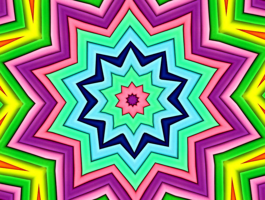 Kaleidoscope in Multi Color Fifteen Photograph by Morgan Carter