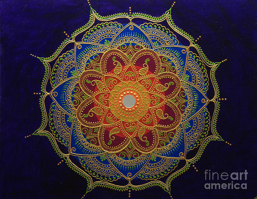 Kaleidoscope Mandala Painting By Art By Bala