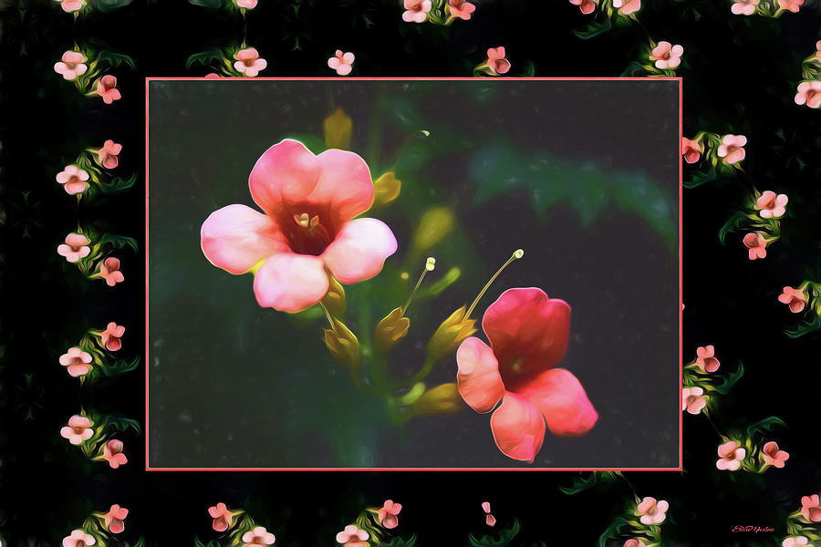 Flower Painting - Kaleidoscope of Pink Flowers - Painting by Ericamaxine Price