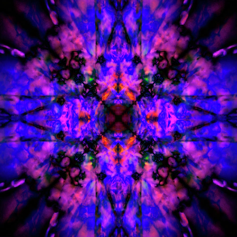 Kaleidoscope Star Digital Art by Steve Ball