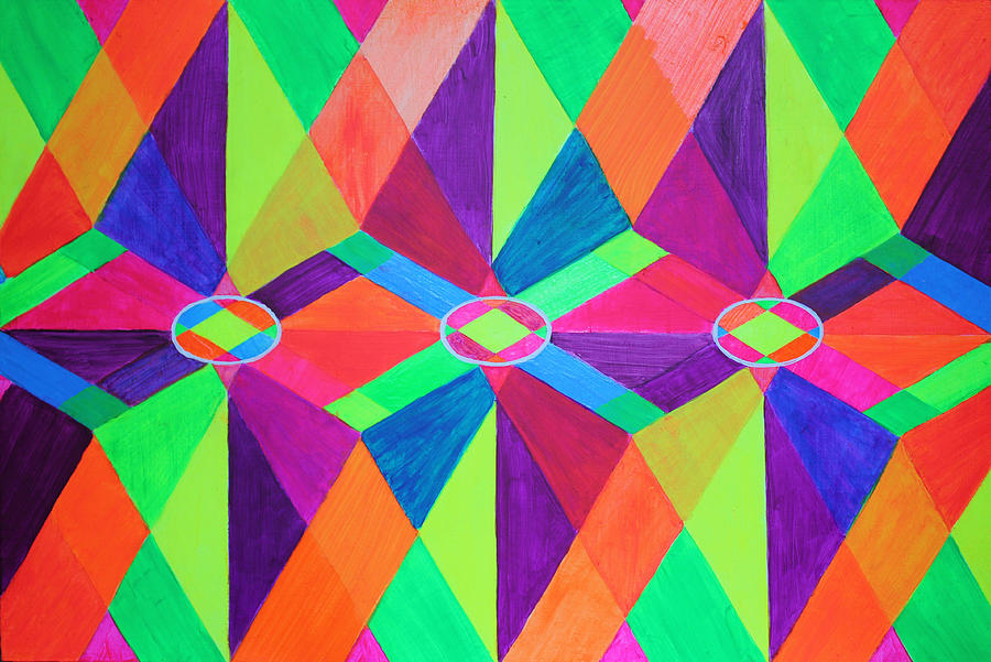 Kaleidoscope Painting - Kaleidoscope Wise by Ann Sokolovich