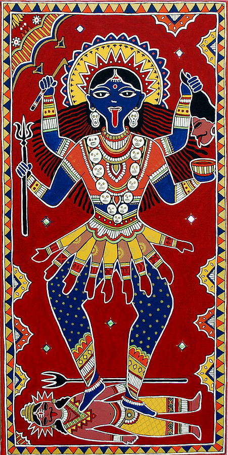 Kali Painting by Bindu Viswanathan