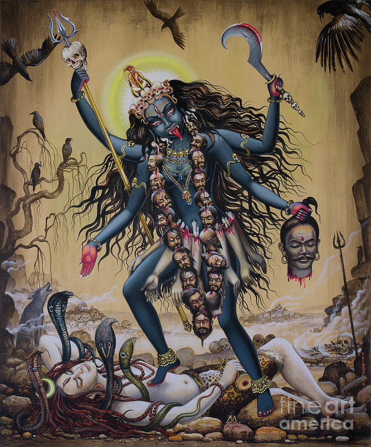 Kali Painting by Vrindavan Das