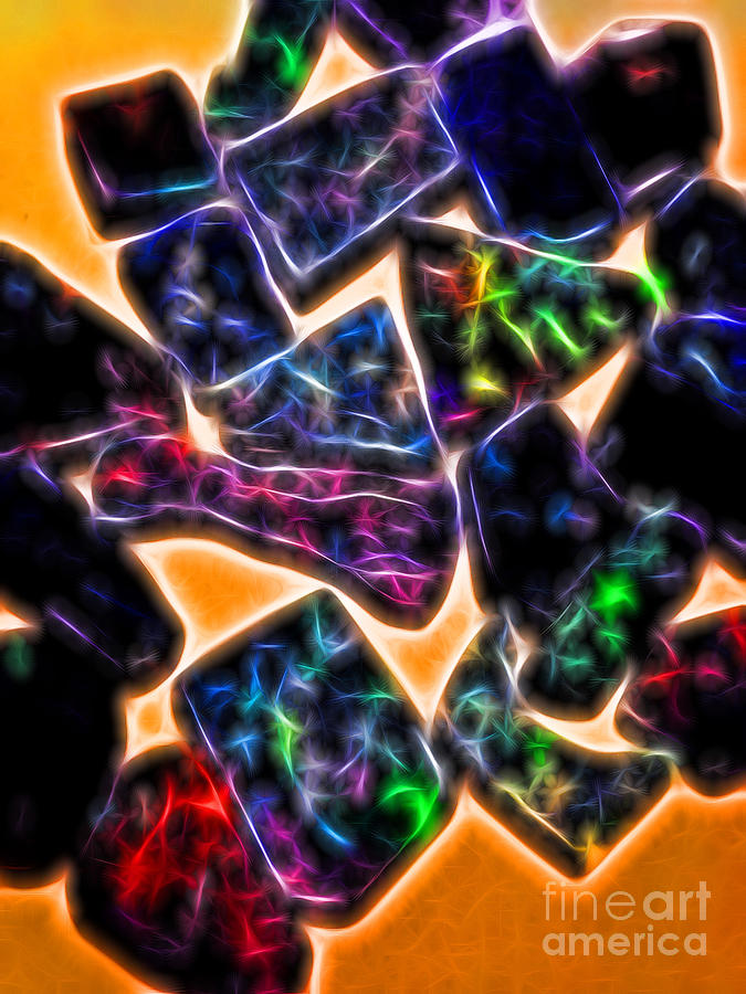 Abstract Digital Art - Kalimaya by Neon Flash