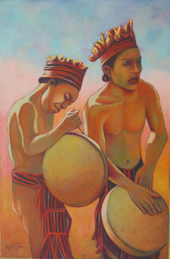 Kalinago Rhythm Painting by Glenford John