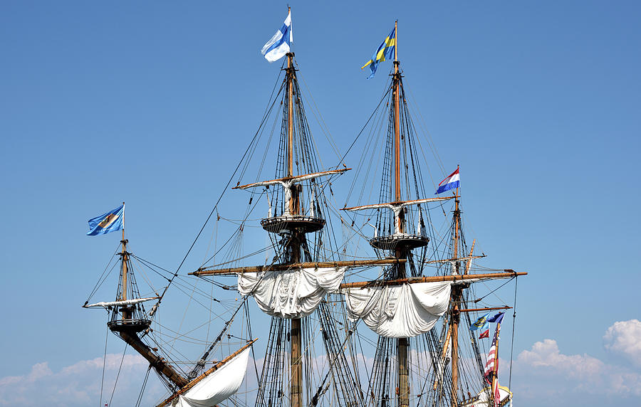 Kalmar Nyckel - docked in Lewes Delaware Photograph by Brendan Reals