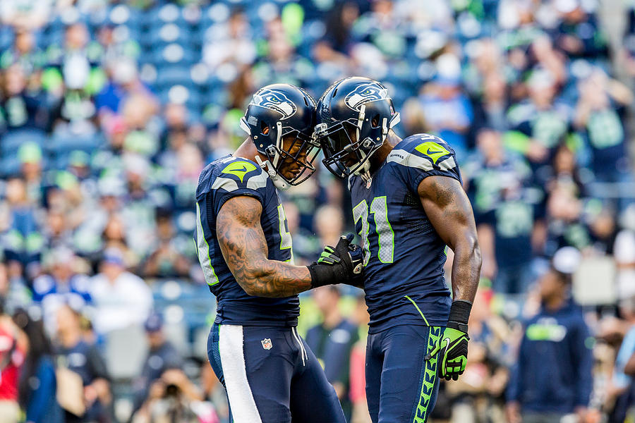 Kam Chancellor, Bruce Irvin Photograph by Mike Centioli