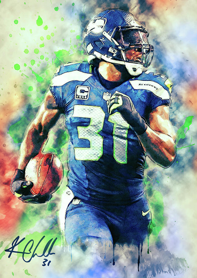 Kam Chancellor Painting by Zapista