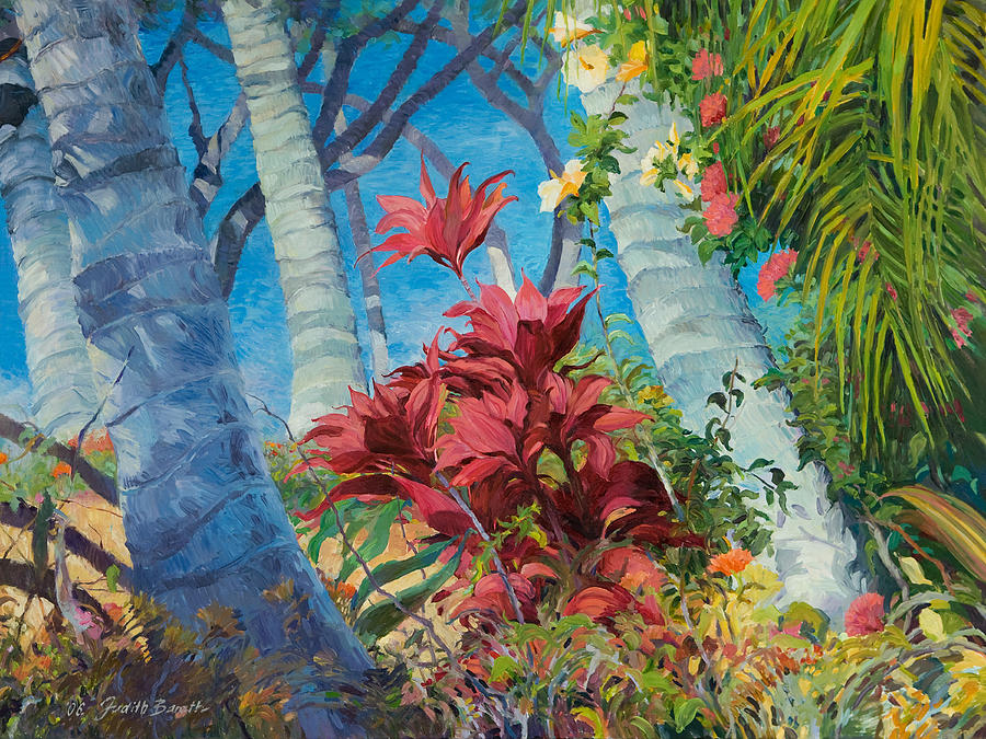 Kamaole Garden View Painting by Judith Barath