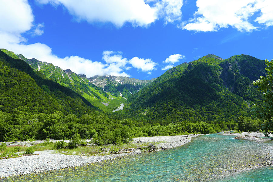 Kamikochi Hotaka Dake Mountain River View H Photograph by Pius Lee ...