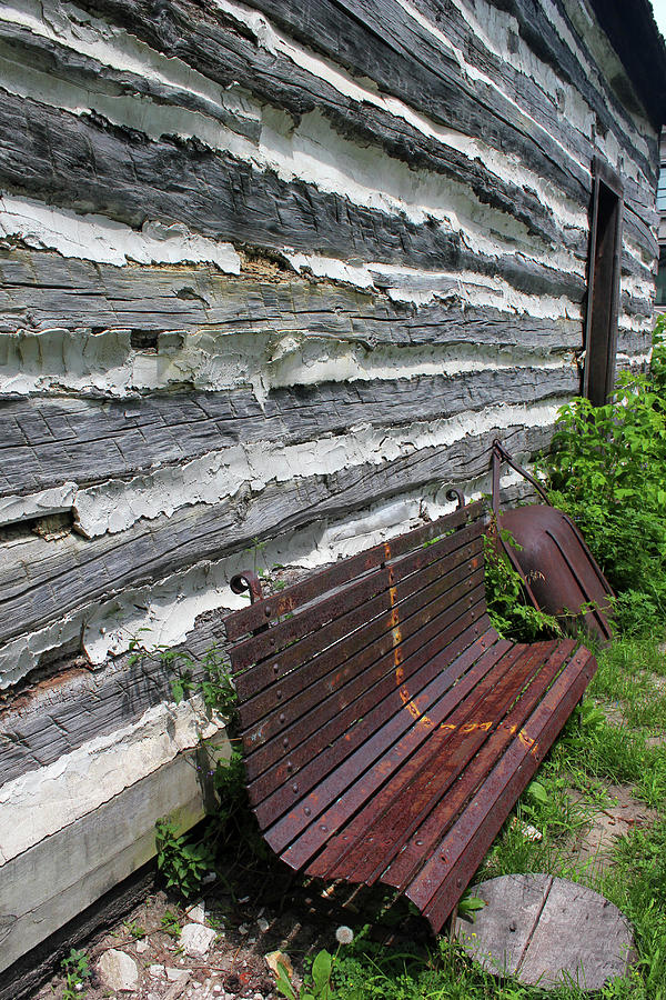 Kammer Cabin Bench 6 Photograph by Mary Bedy