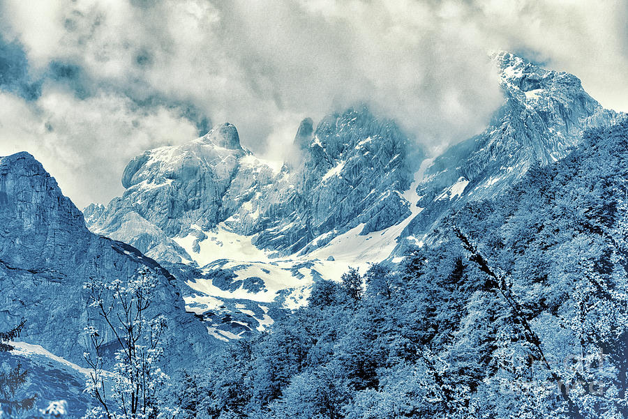 Black And White Photograph - Kamnik Alps #2 by Norman Gabitzsch