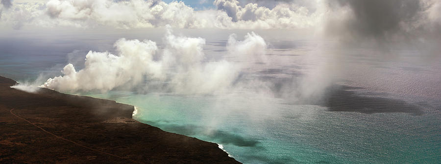Nature Photograph - Kamokuna Ocean Entry From Above by Christopher Johnson
