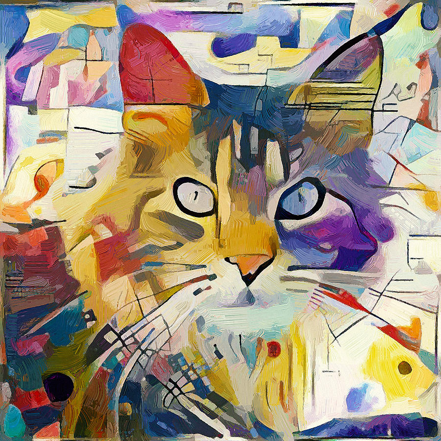 Kandinsky Digital Art - Kandinsky Cat by Yury Malkov