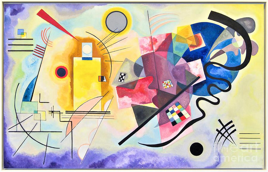 Abstract Painting - Kandinsky - Jaune Rouge Bleu by Thea Recuerdo