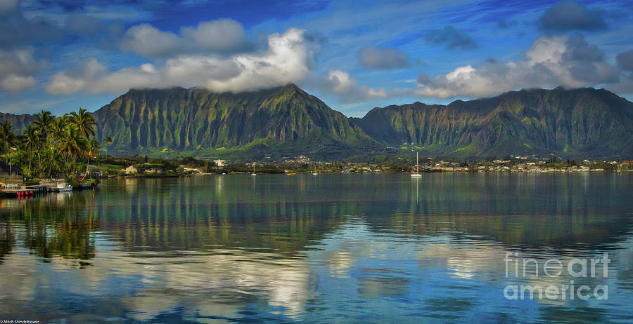 Kaneohe Bay Oahu Hawaii Photograph by Mitch Shindelbower