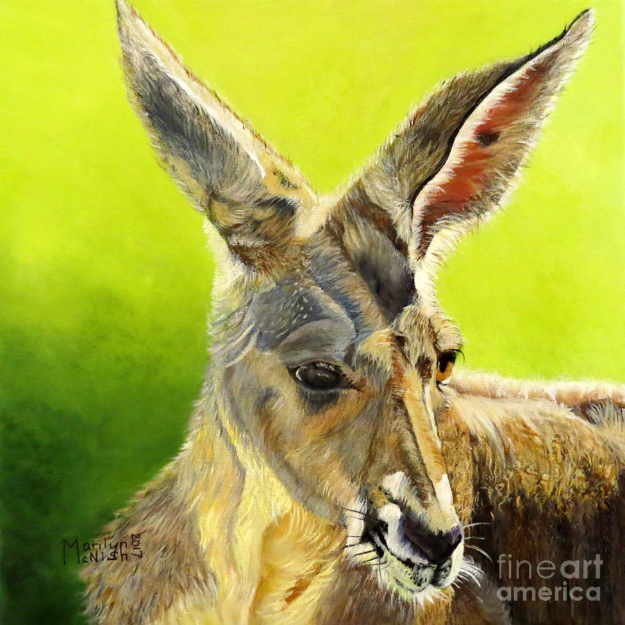 Kangeroo Painting by Marilyn McNish