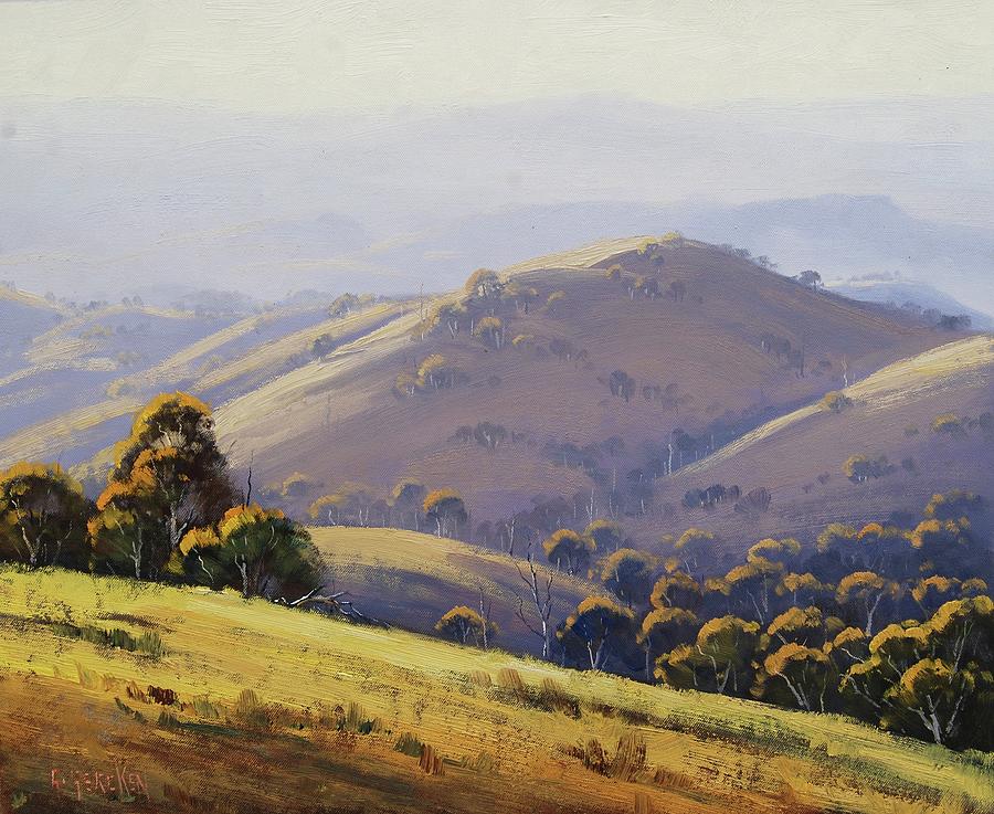 Nature Painting - Kanimbla Hillscape, Australia by Graham Gercken