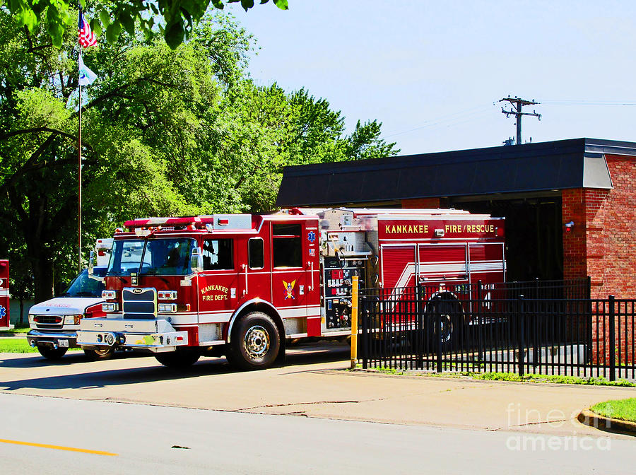 Kankakee Eastside fire Station Photograph by Don Baker - Pixels