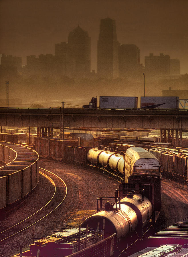 Kansas Citiy Rail Yards Photograph by Don Wolf