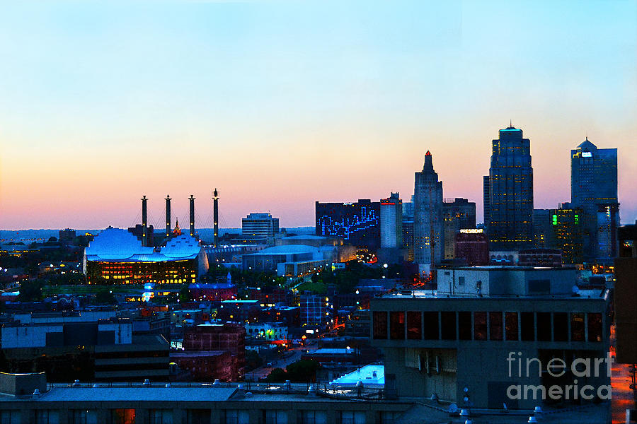 Kansas City Downtown At Sunset Photograph