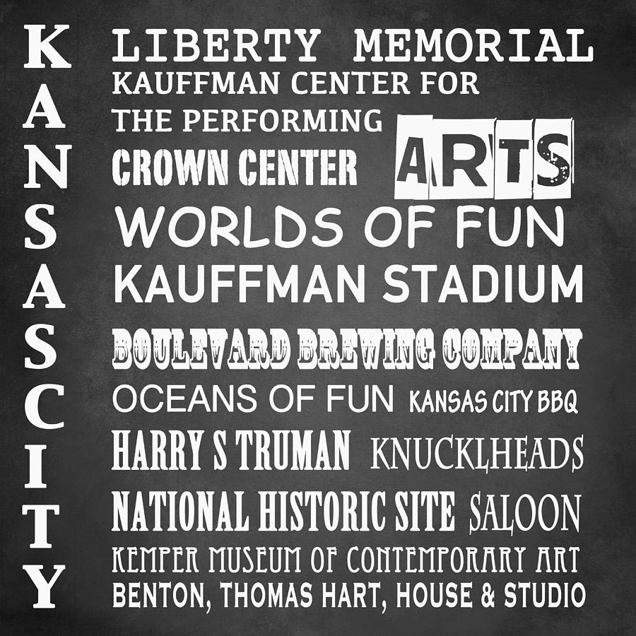 Kansas City Famous Landmarks Digital Art by Patricia Lintner
