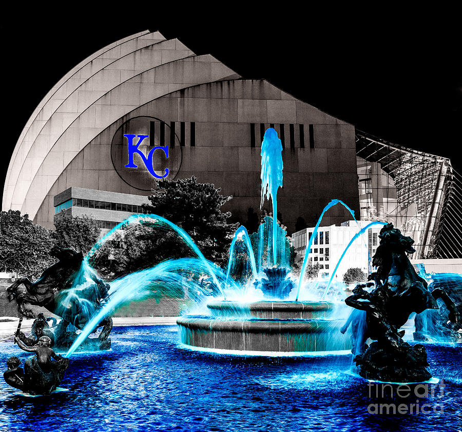 Kansas City in Blue Composite Photograph by Terri Morris