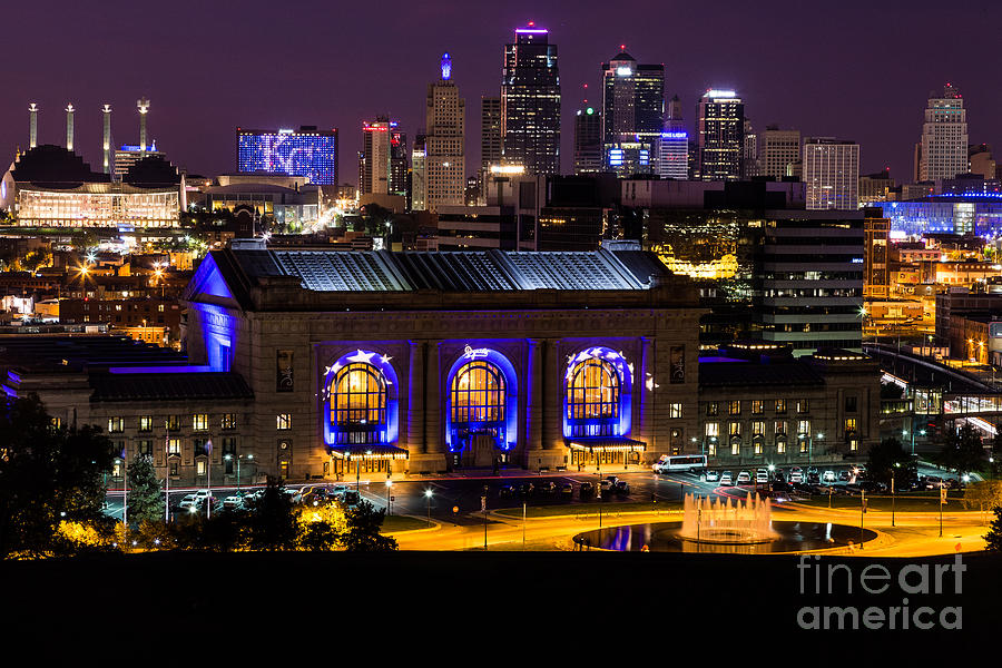 Kansas City in the Blue Photograph by Terri Morris