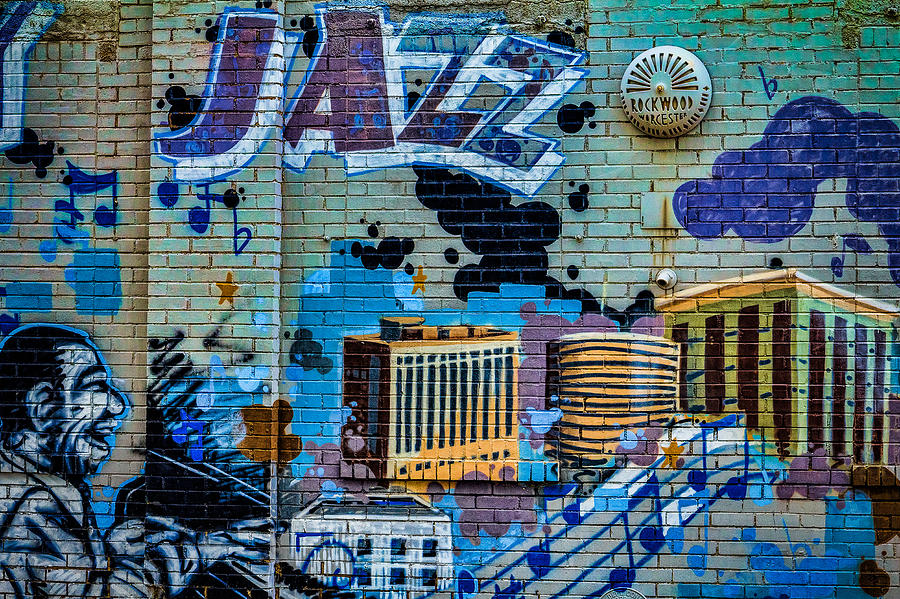 Kansas City Photograph - Kansas City Jazz Mural by Steven Bateson