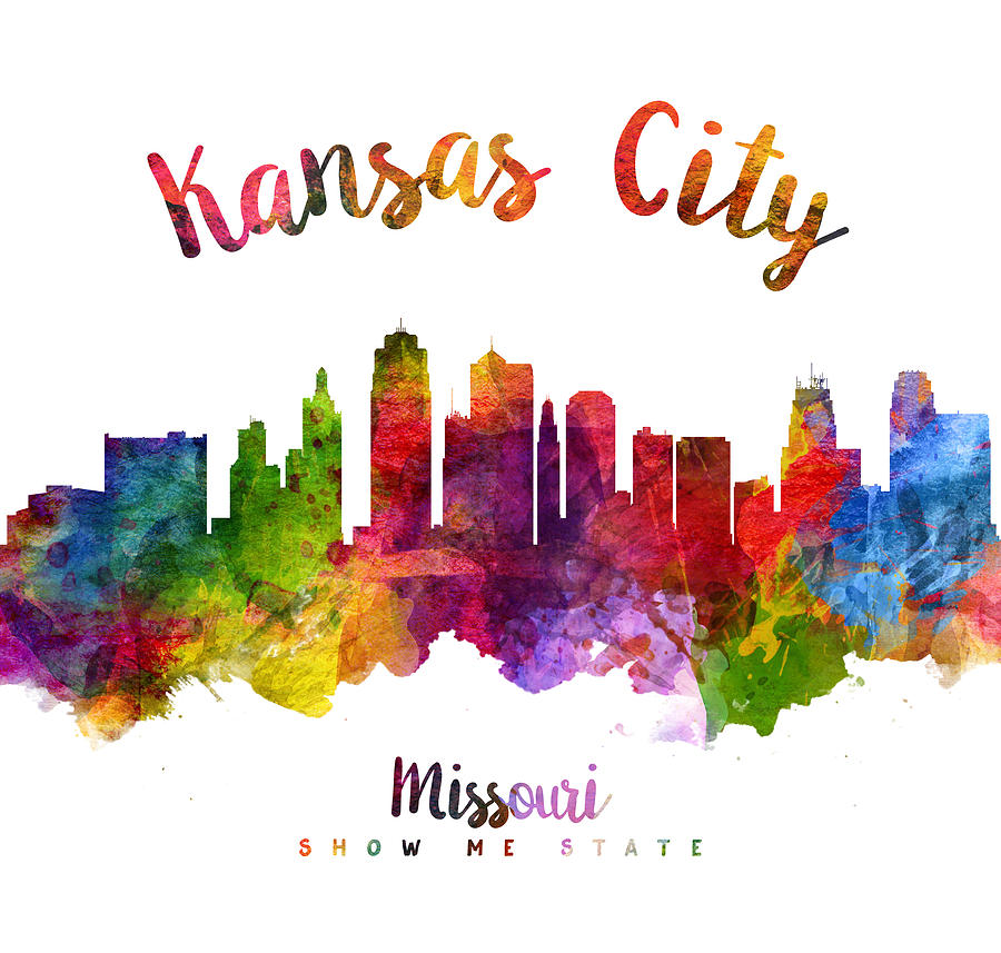 Kansas City Painting - Kansas City Missouri Skyline 23 by Aged Pixel