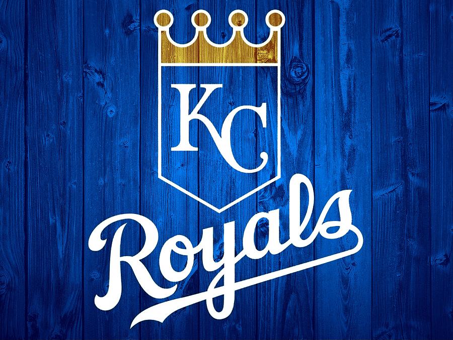 Kansas City Royals Barn Door Mixed Media by Dan Sproul