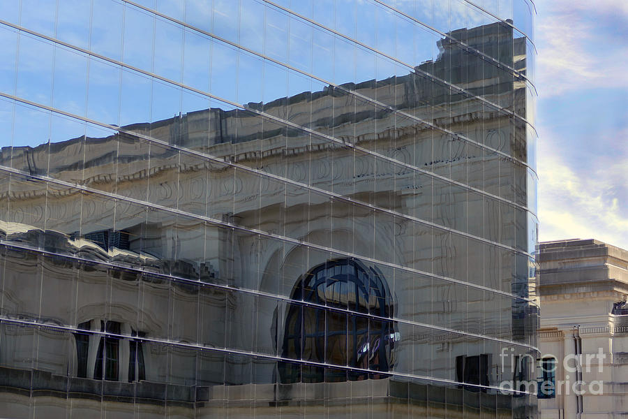 Kansas City Union Station Reflection Photograph by Catherine Sherman