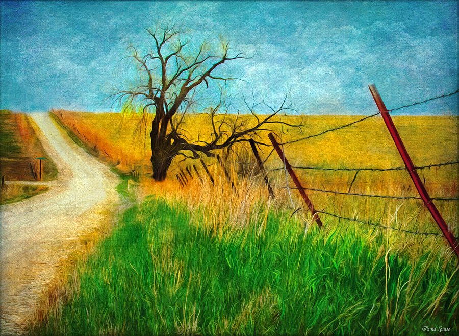 Spring Photograph - Kansas Countryside Early Spring by Anna Louise