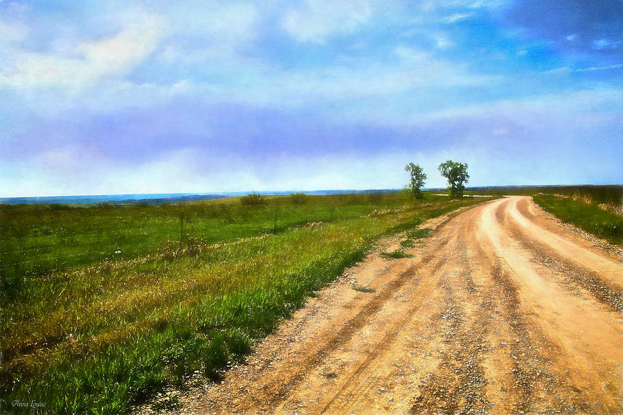 Landscape Photograph - Kansas Early Spring Countryside by Anna Louise