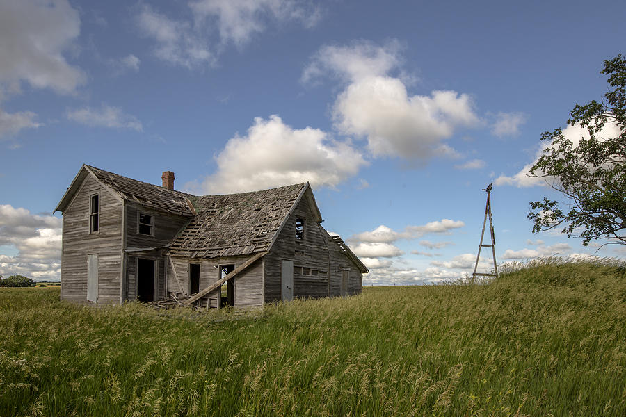 Kansas Farm House On The Prairie Photograph by Chris Harris - Fine Art ...