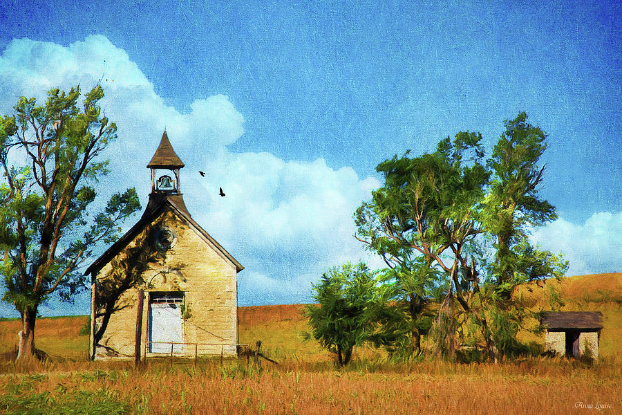 Kansas Prairie Schoolhouse Photograph by Anna Louise