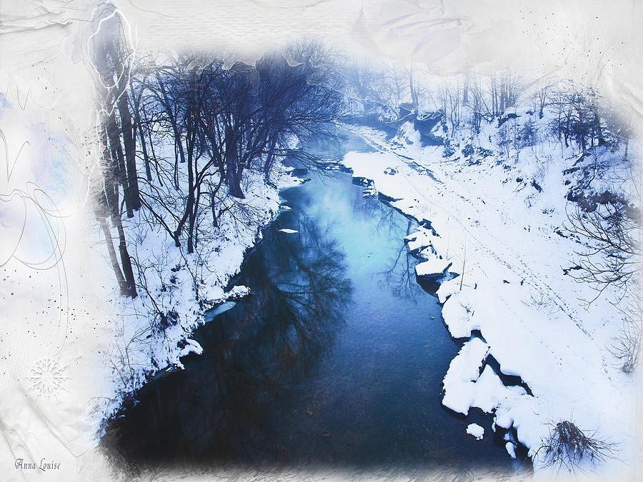 Kansas Snow Creek Photograph by Anna Louise