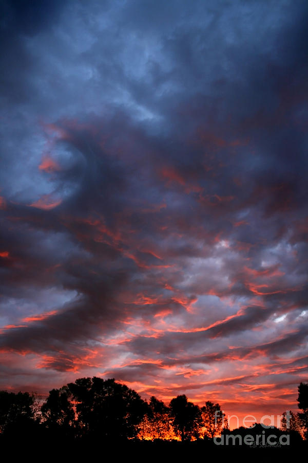 Sunset Photograph - Kansas Sunrise vertical by E B Schmidt