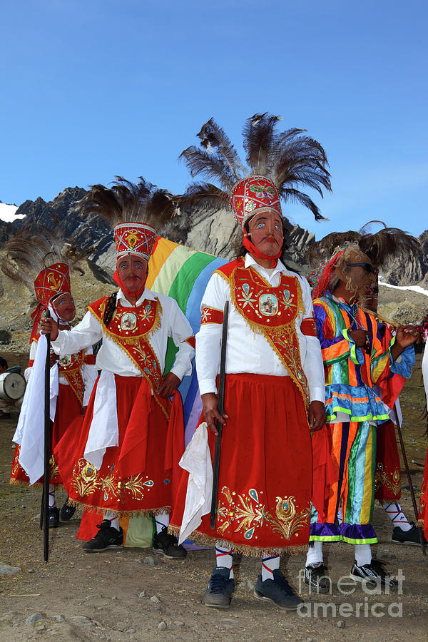 Kapac Chunchu Dancers at Qoyllur Riti Festival Peru Photograph by James Brunker
