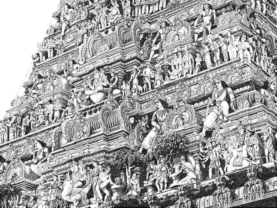 Kapaleeshwarar Temple, Mylapore India Digital Art by Richard Reeve