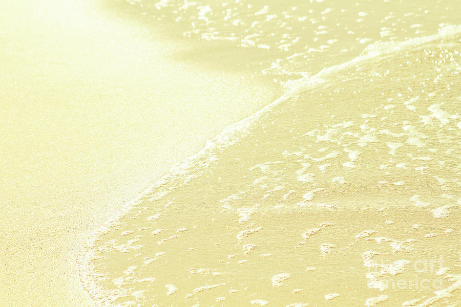 Kapalua Beach Sparkling Golden Sand And Seafoam Maui Hawaii Photograph by Sharon Mau