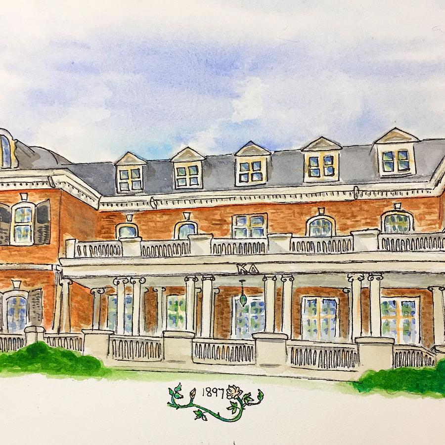 University Of Alabama Painting - Kappa Delta by Starr Weems