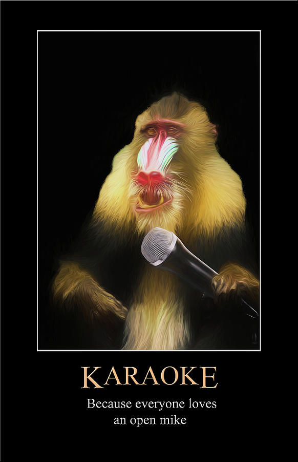 Karaoke Digital Art by John Haldane