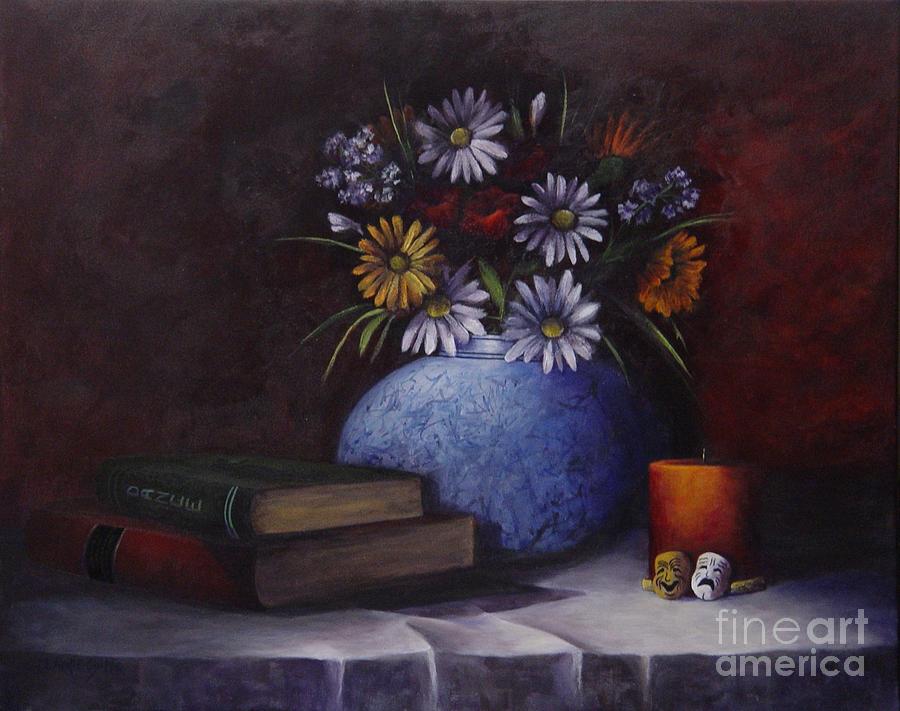 Flower Painting - Karas World by Laurie Golden