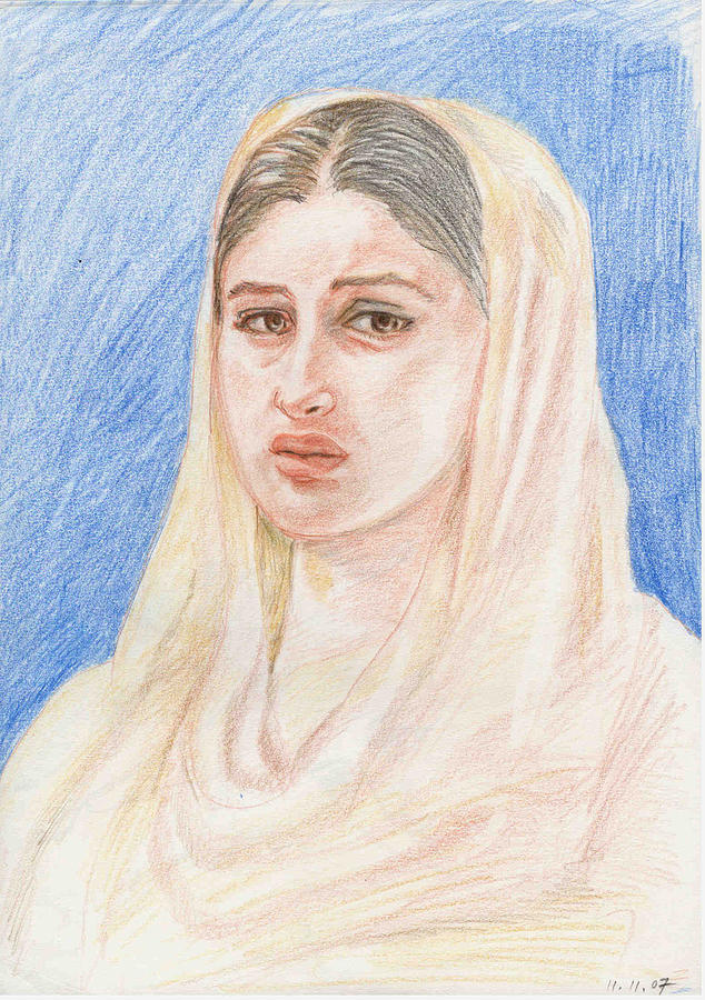 Kareena Painting by Asha Sudhaker Shenoy