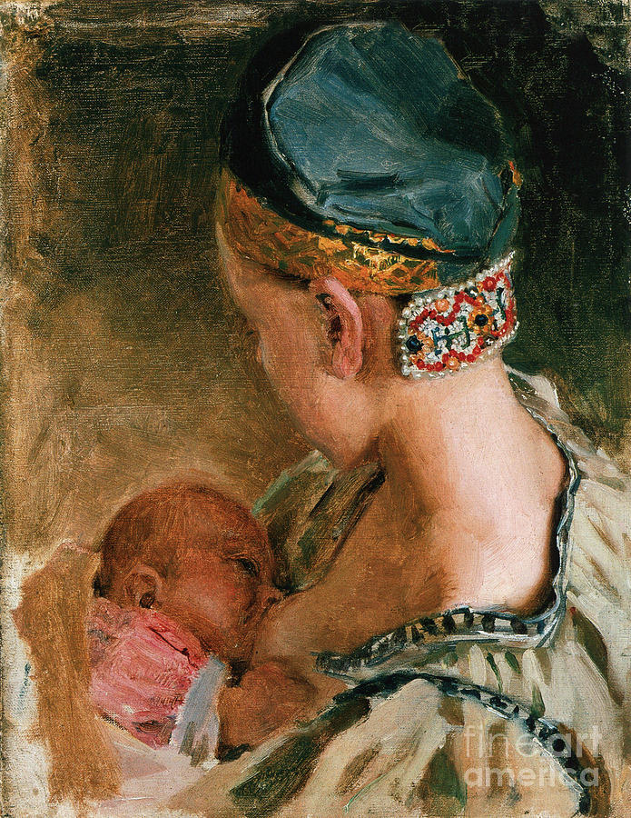 Akseli Gallen-kallela Painting - Karelian Mother by Celestial Images