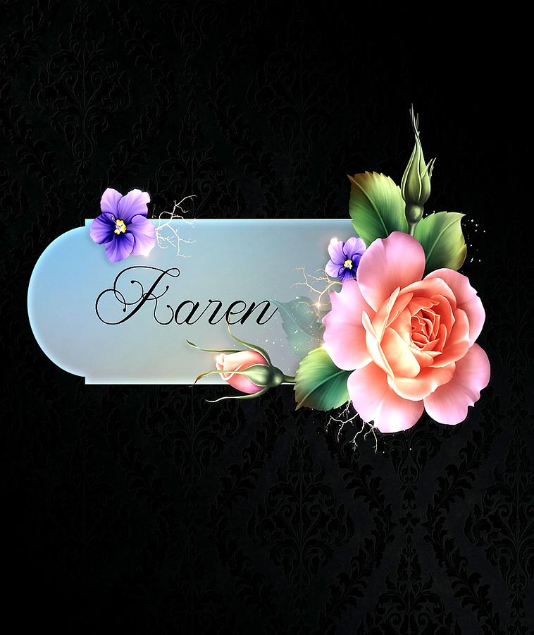 Personalized Items Photograph - Karen by Gayle Berry