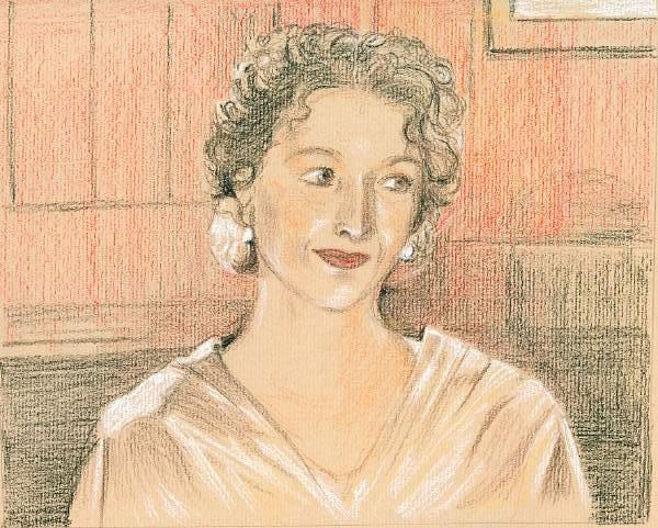 Lady Drawing - Karen by Mousumi Mani Lady Drawing - Karen by Mousumi Mani