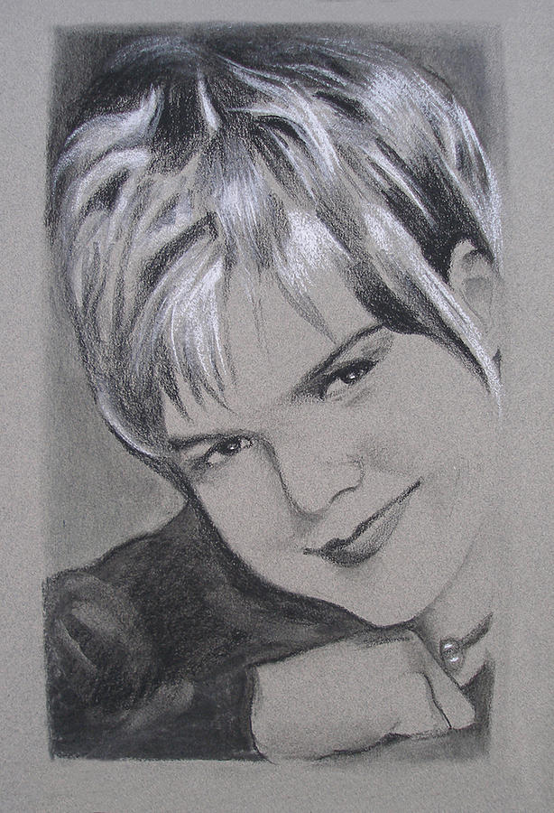 Karin Allyson Drawing by Suzanne Giuriati Cerny
